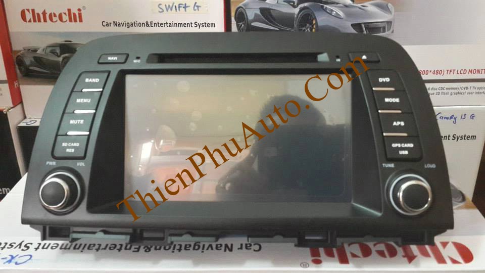 Đầu đĩa DVD liền màn hình theo xe Mazda CX5,b có GPS dẫn đường,  màn hình 8 inch