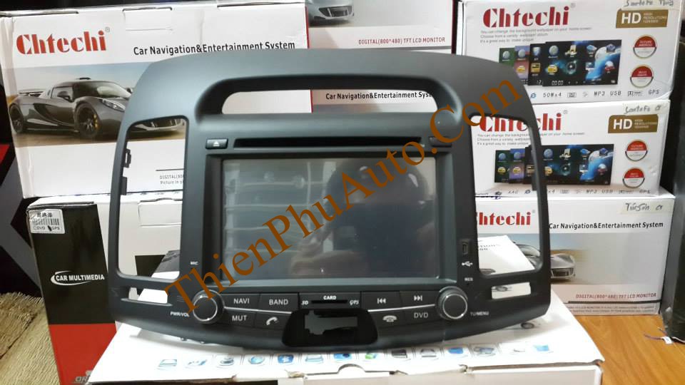 Đầu đĩa DVD liền màn hình theo xe Hyundai Avante 2009 - 2015, có GPS dẫn đường, màn hình 7 inch