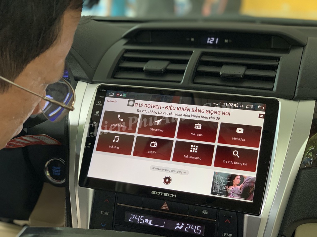 Màn hình ô tô Android Gotech GT8 Max cho xe Toyota Camry 2013-2015
