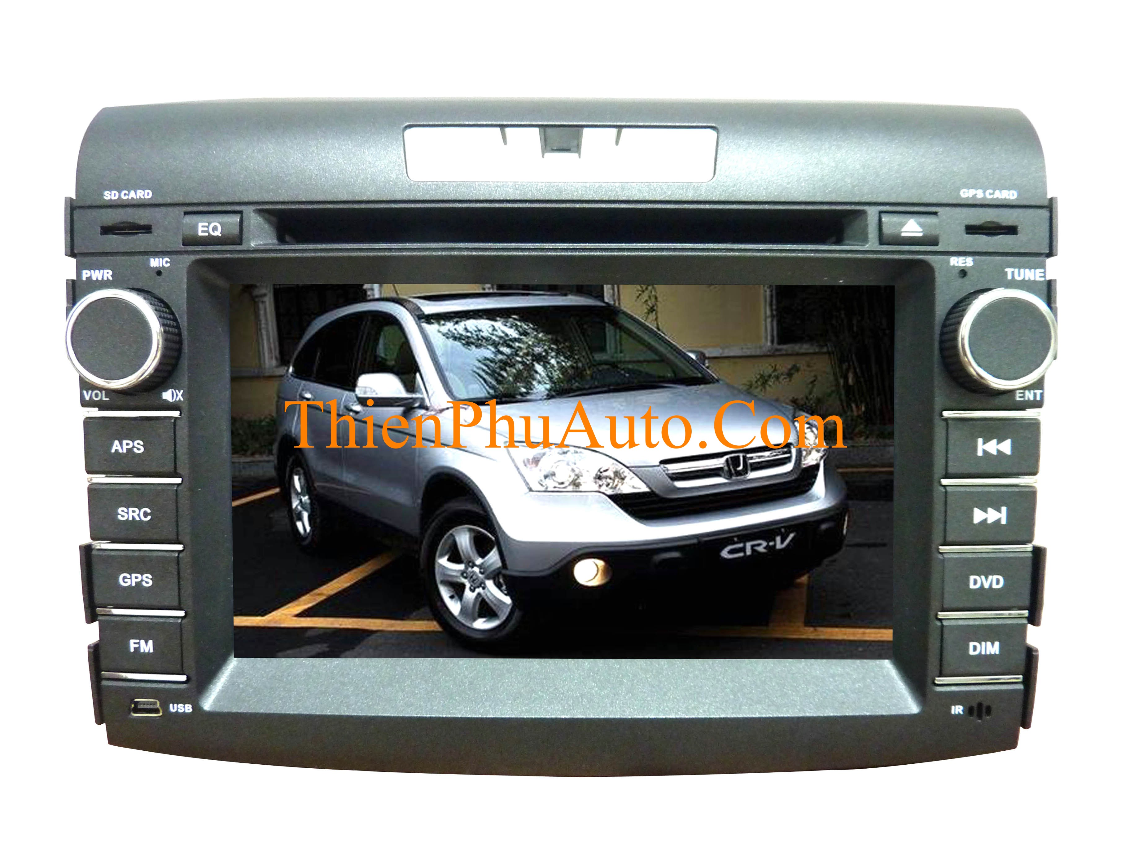 Đầu DVD theo xe Honda CRV 2012 - 2013, màn hình 7 inch, liền dưỡng, cắm giắc zin của xe, không cắt nối .