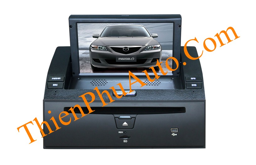 Đầu DVD liền màn hình theo xe ô tô Mazda 6 , có canbus cho âm ly theo xe, 2003-2011, màn hình 7 inch liền dưỡng