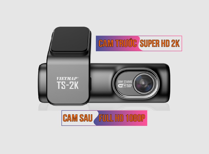 Camera hành trình Vietmap TS-2K | Cảm biến ảnh Sony Starvis
