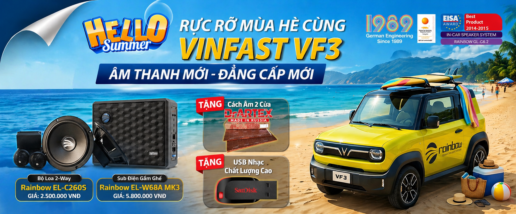 Combo Rainbow 4loa 1 sub 