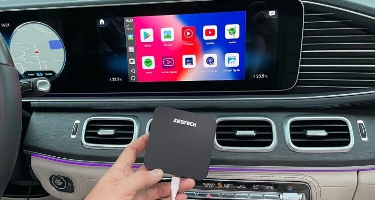 Android Box Zestech DX300 kết nối màn hình xe