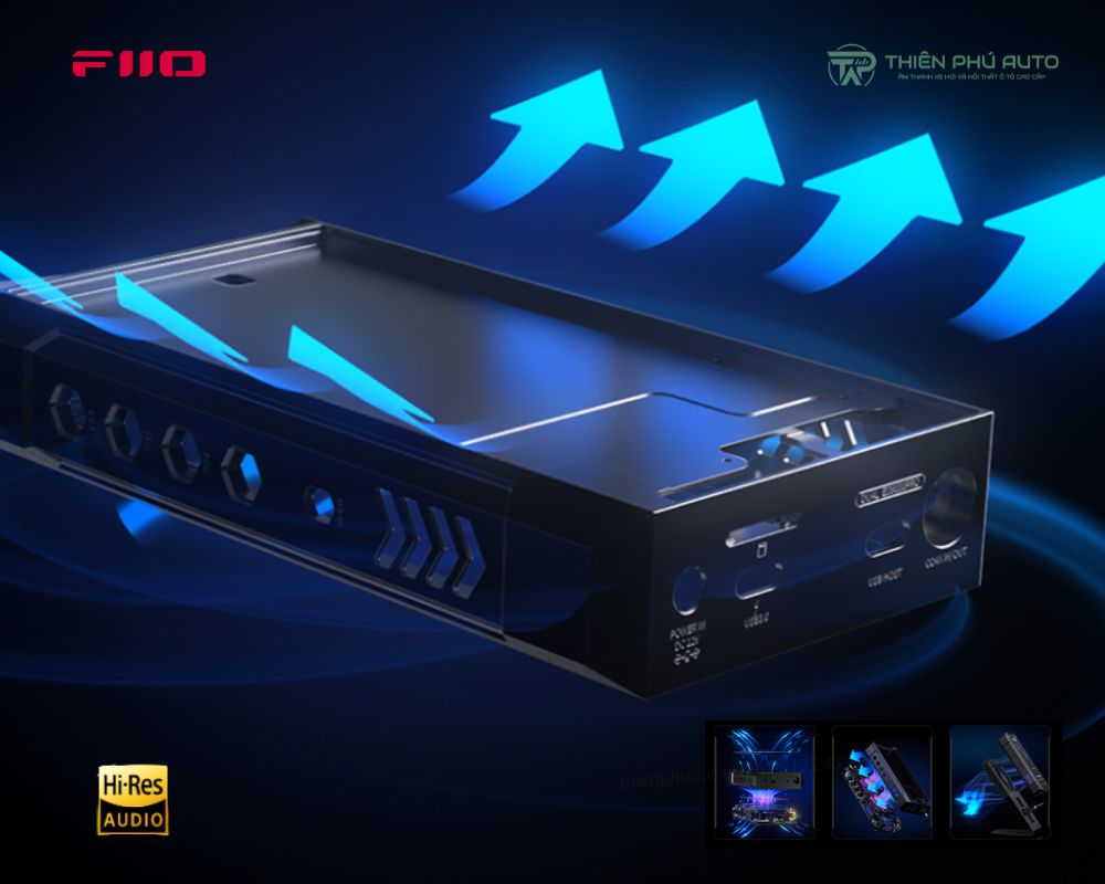 mô tả tản nhiệt máy Fiio M17