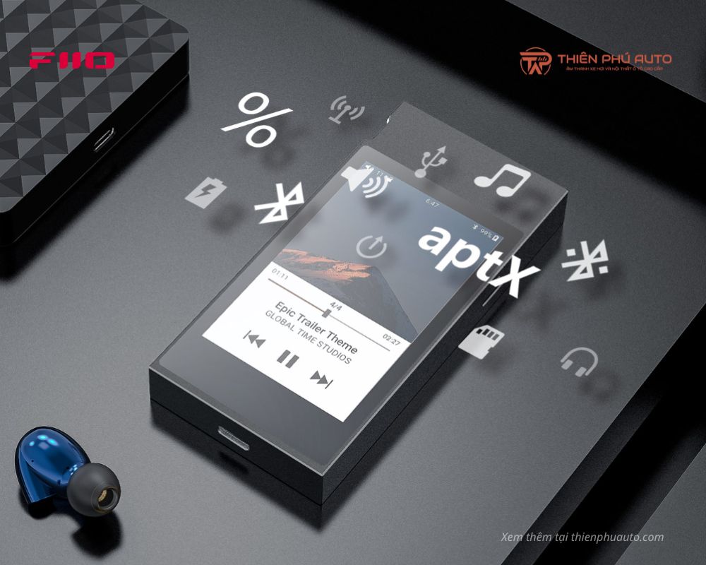 M&ocirc; tả kết nối Bluetooth m&aacute;y Fiio M7