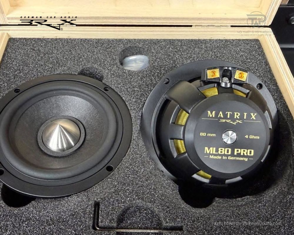 trước v&agrave; sau loa BRAX MATRIX ML80 PRO