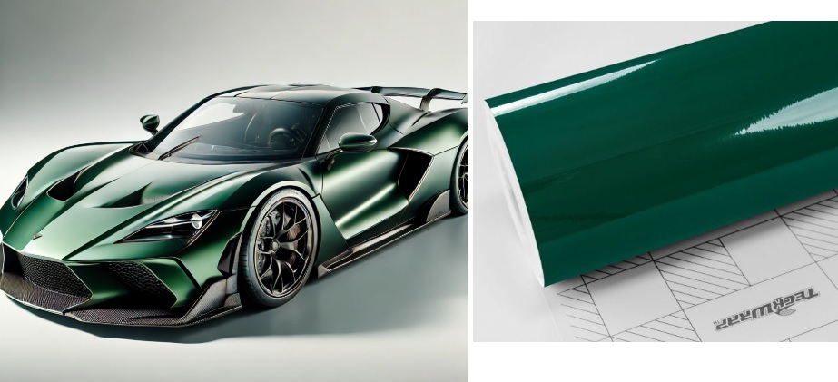 xe dán Teckwrap High Gloss CG Siêu Bóng màu Jungle Green