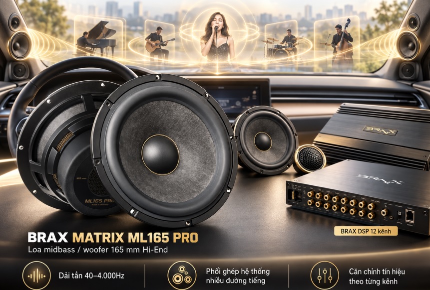 ảnh mô tả phối ghép BRAX MATRIX ML165 PRO