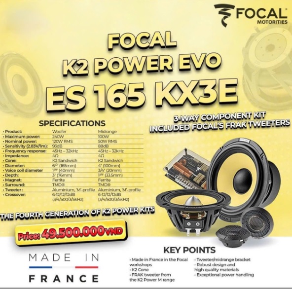 banner loa Focal ES 165 KX3E