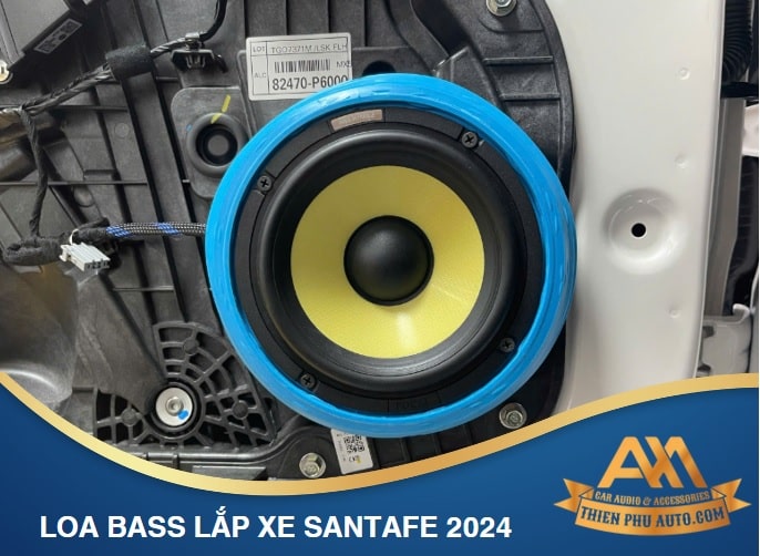 loa bass lắp cánh xe santafe 2024