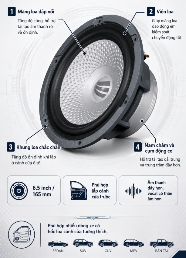 cấu tạo loa woofer SL-C6.2
