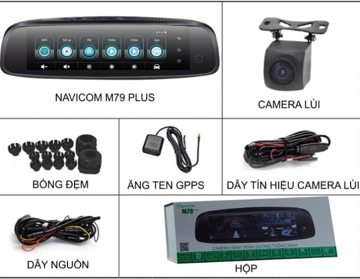 các thiết bị camera hành trình Navicom M79 Plus