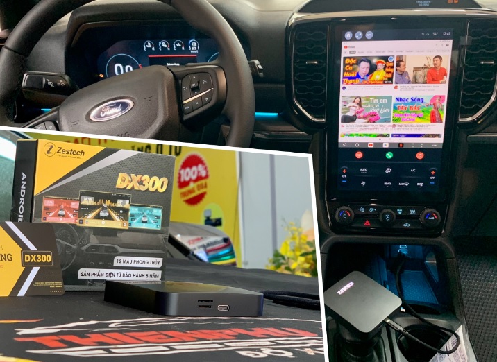 xe ford everest lắp android box 