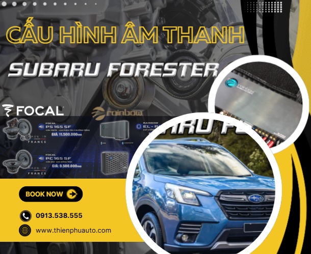 Xe Subaru Forester nâng cấp âm thanh với thiết bị nhập Đức - Pháp
