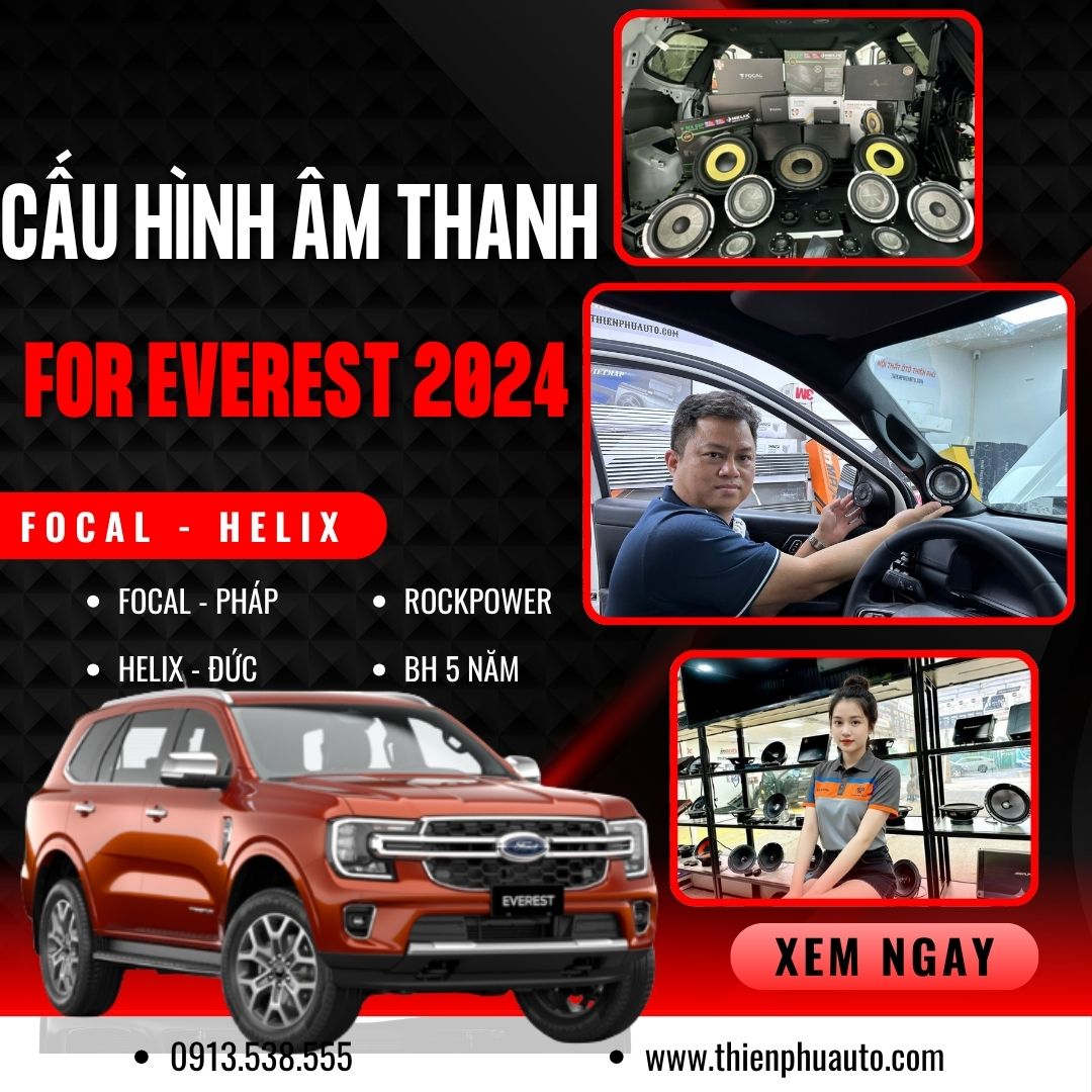Ford Everst 2024 nâng cấp âm thanh toàn diện