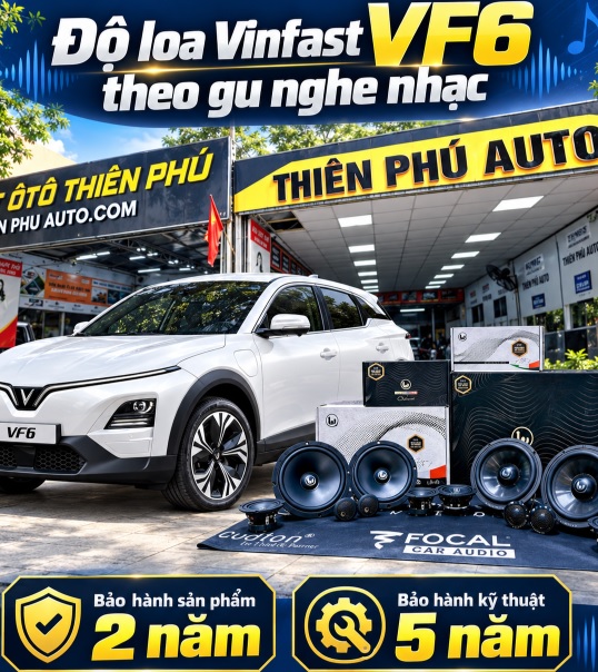 Nâng cấp âm thanh VF6, độ loa theo gu