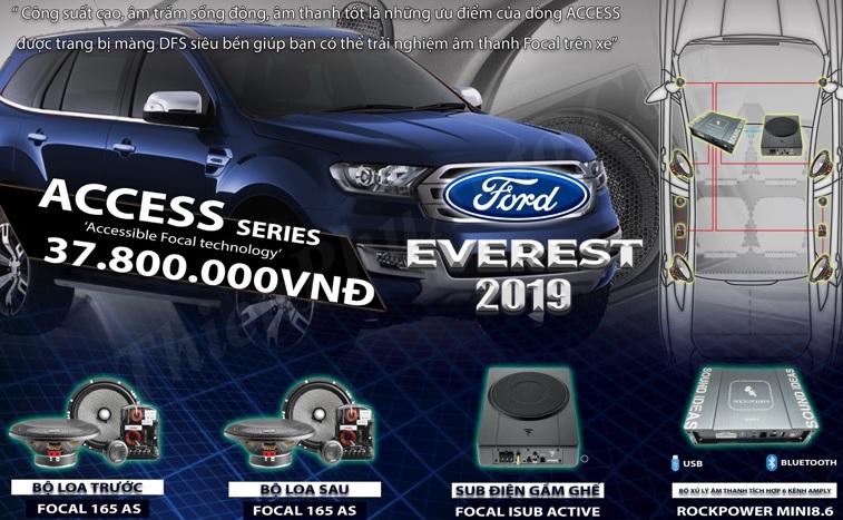 Độ loa Focal cho xe Ford Everest 2019 378