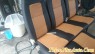 Bọc ghế da cho xe Transit 2015, màu đen pha vàng bò, chỉ đỏ cao cấp