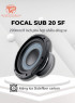 Loa Sub Focal SUB 20 SF 8 inch 200W RMS