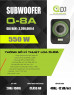 QDJ - Q8A - Loa sub ô tô gầm ghế, Class AB, 85/550w, 20-150hz, 7 inch cắm zin
