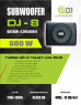 QDJ – DJ8 - Loa sub ô tô lắp  gầm ghế , 90/600w, 20-150hz, 8 inch cắm zin