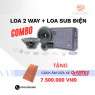 Combo Focal 4 loa Auditor ASE 165, sub Rainbow EL W68A MK3, tặng cách âm 4 cửa 2 lớp