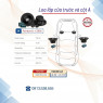 Combo Rainbow 6 loa cánh ô tô C260A và X165A, sub gầm ghế MK2 tặng cách âm Drartex Nga