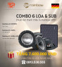 Combo âm thanh Rainbow 6 loa cánh, 1 loa sub, tặng chống ồn