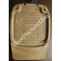 Thảm trải sàn ô tô  Đài Loan cao cấp 5103 hình khay vàng be, dùng chung xe 4 chỗ