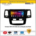 Màn hình DVD Android ô tô Kovar T1 cho xe Toyota Fotuner 2009- 2016 ĐH tự động