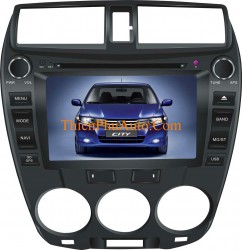 Đầu DVD theo xe Honda City 2013, màn hình 8 inch, có GPS dẫn đường , cắm giắc theo xe