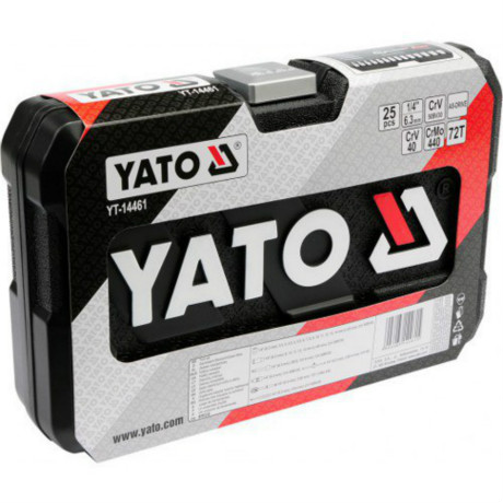 Bộ tay vặn tổng hợp Yato cao cấp ,bao gồm 25 chi tiết, sản xuất tại Ba Lan