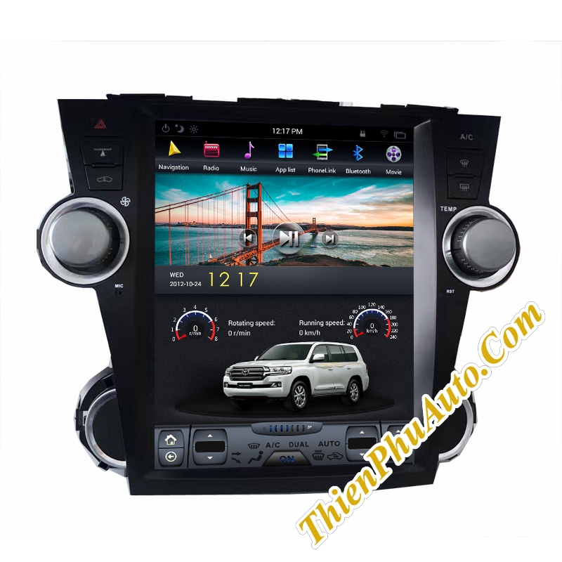 Màn hình DVD Android NaVi cho xe Toyota Prado  2010-2012