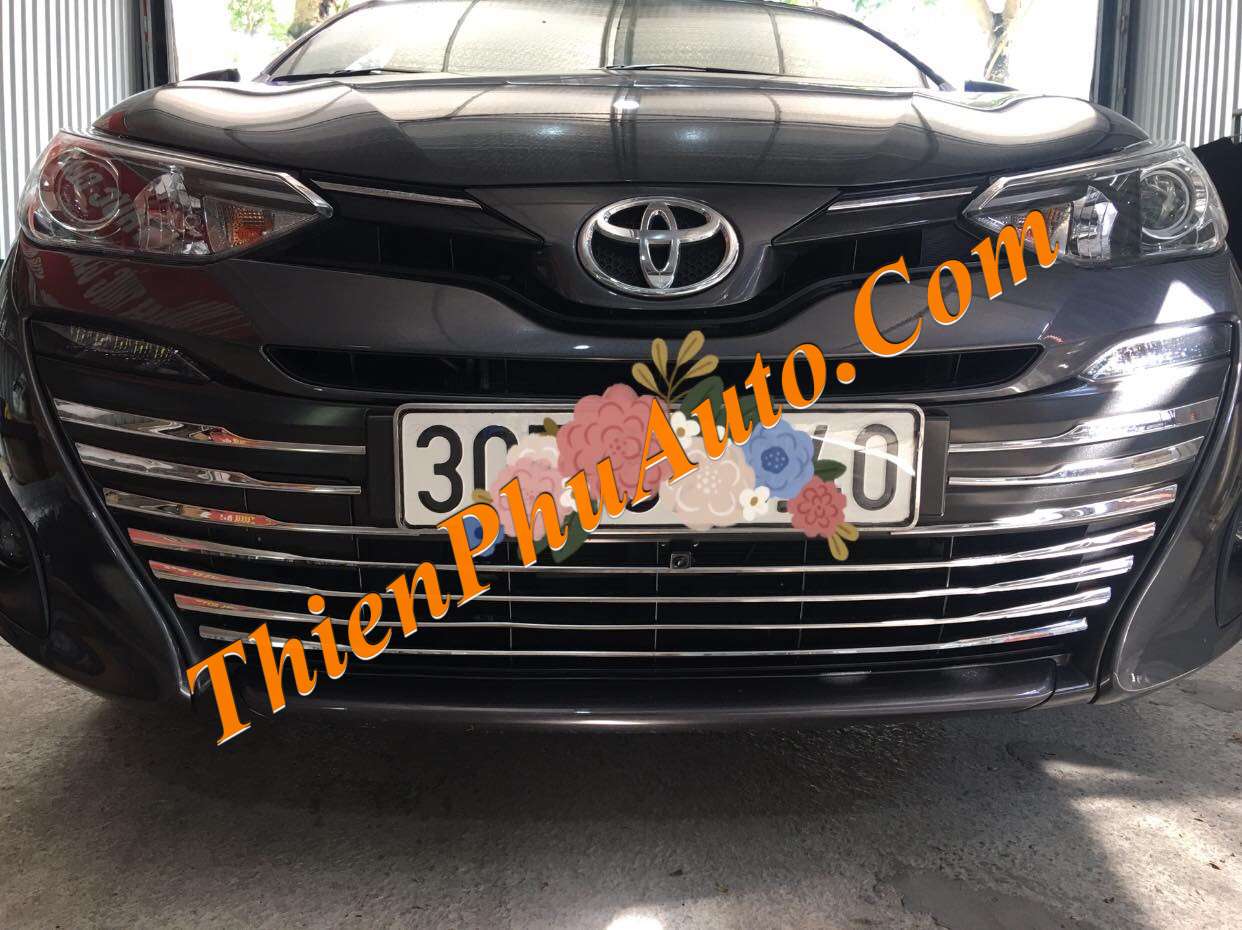 Viền Inox mặt ca lang Toyota Vios 2019
