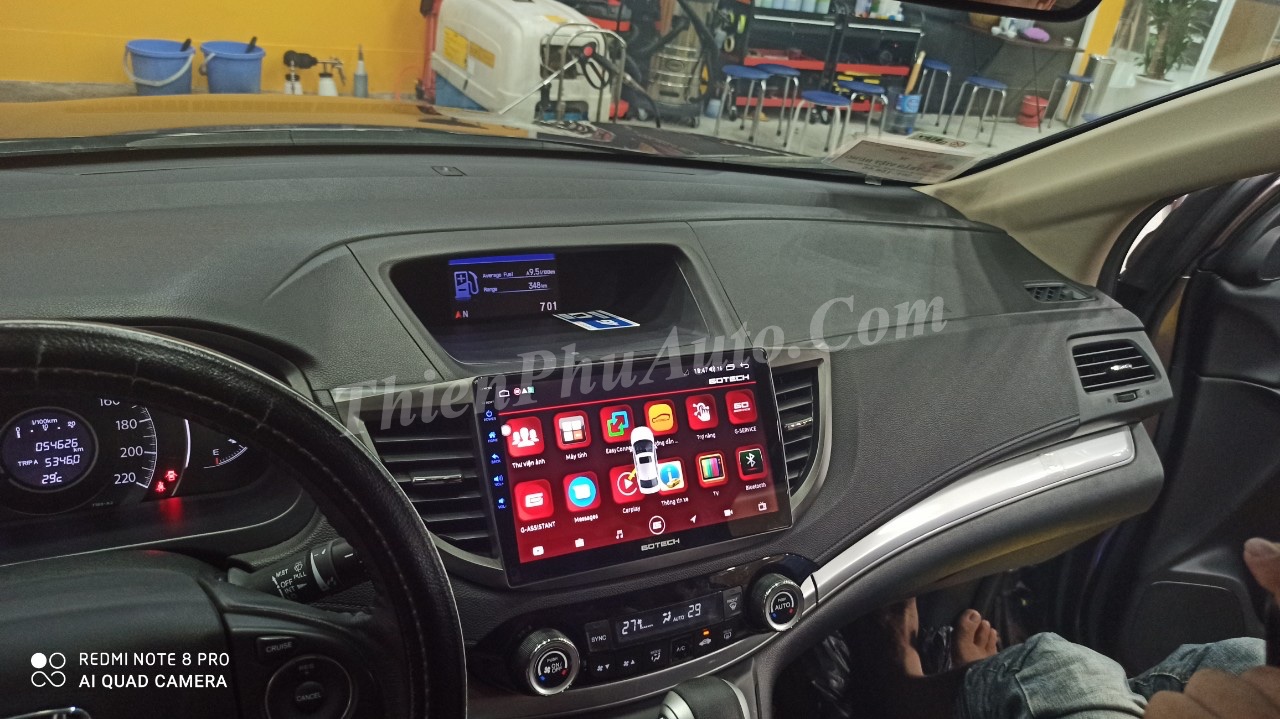 Màn hình ô tô Android Gotech GT6 Max cho xe Honda CRV 2013 - 2017