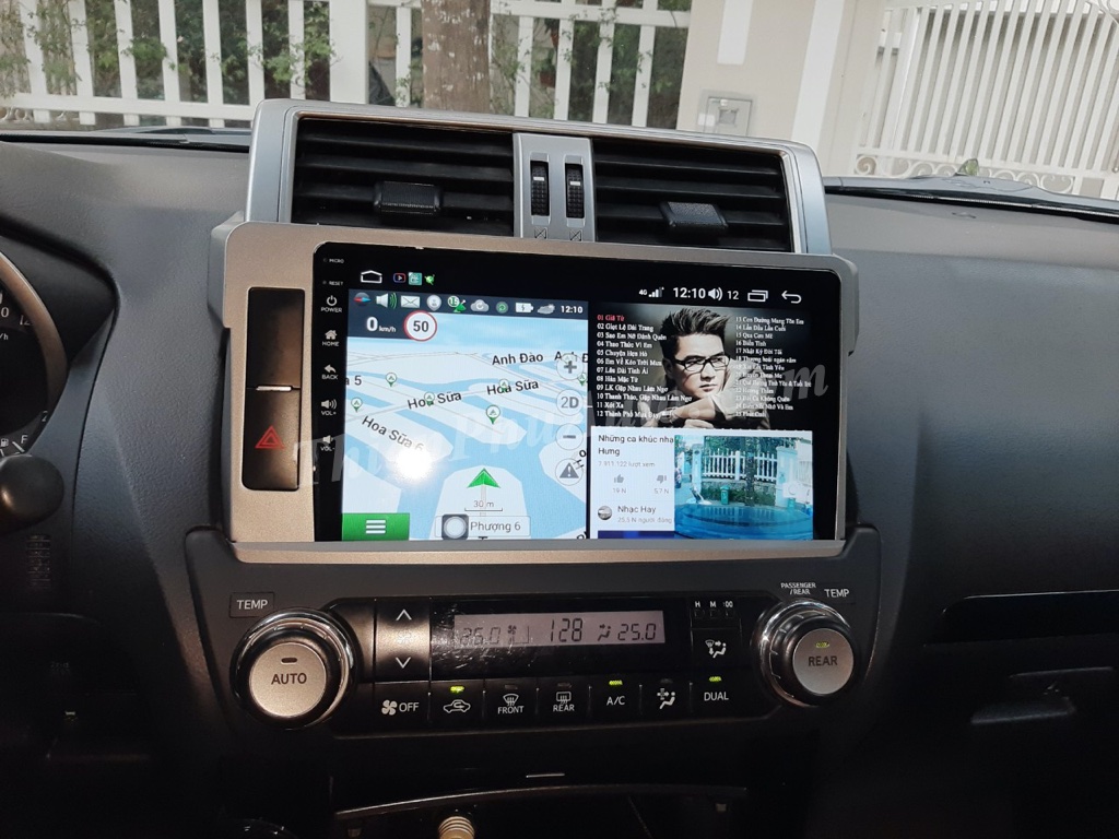 Màn hình ô tô Android Gotech GT8 cho xe Toyota Land Cruiser Prado 2015-2019