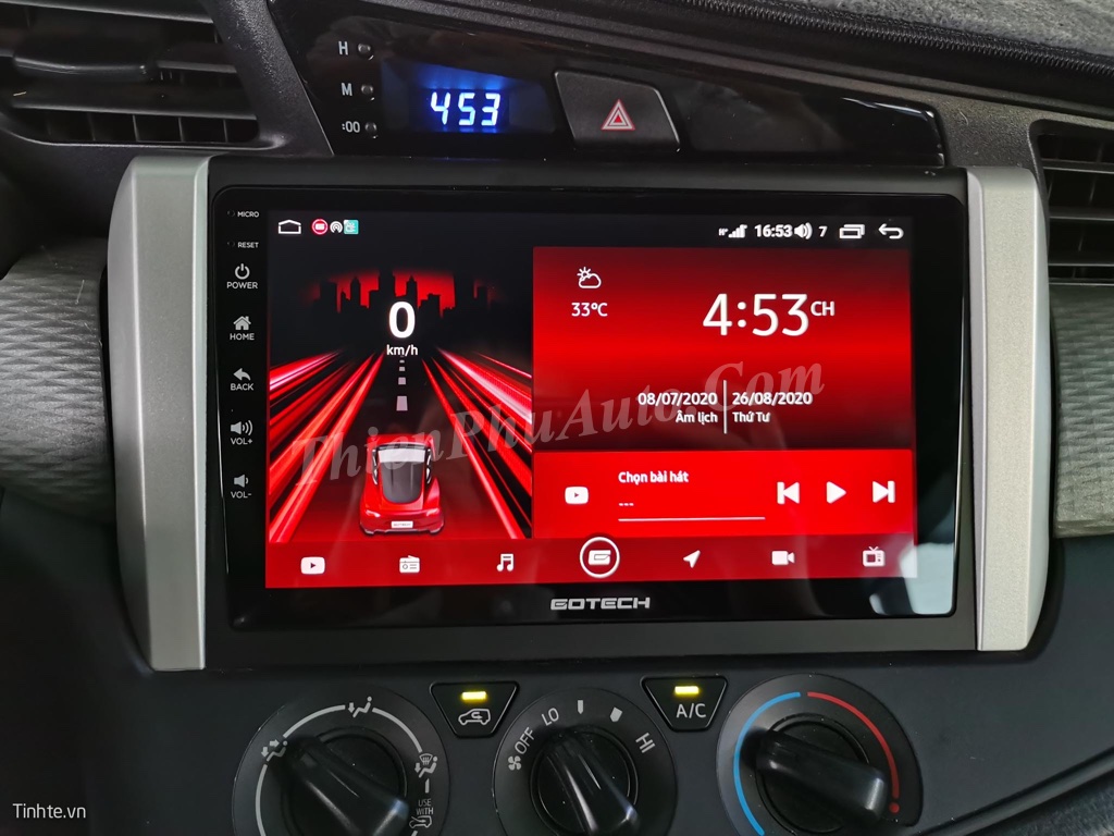 Màn hình ô tô Android Gotech GT8 Max cho xe Toyota Innova 2018-2020