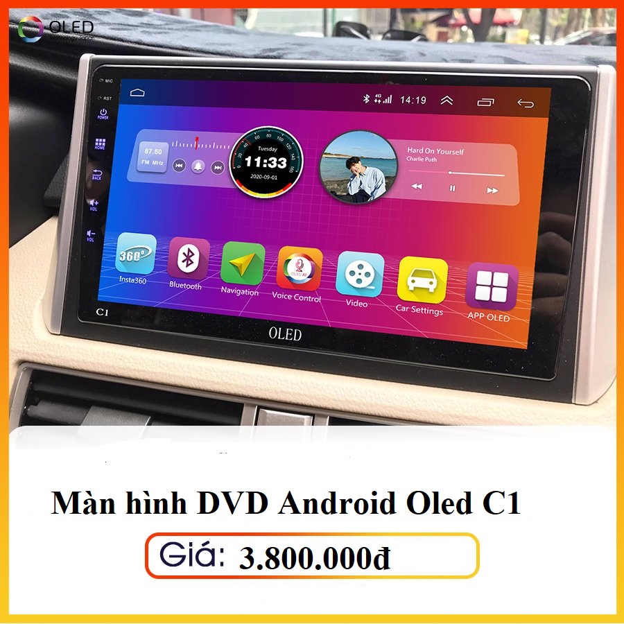 Màn hình DVD Android Oled C1 cho ô tô khu vực Long Biên