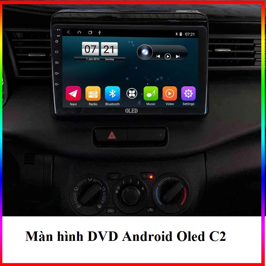 Combo Màn hình DVD Android Oled C2 + camera lùi + camera hành trình chính hãng tại Long Biên