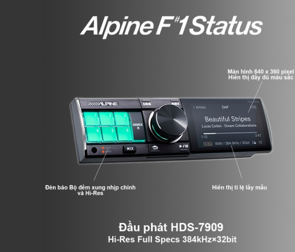 HDS-7909 | Đầu Phát Alpine F#1 Status 
