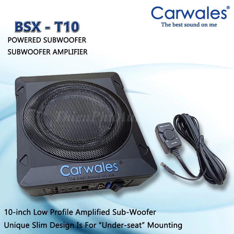 Carwales BSX - T10 | Loa siêu trầm 10 inch tích hợp âm ly