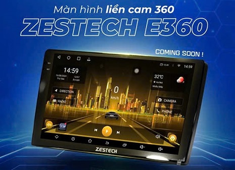 Zestech | E360 | Màn hình Android liền camera 360°| Camera ghi hình xung quanh, camera 360, cảnh báo tốc độ, cam phạt nguội
