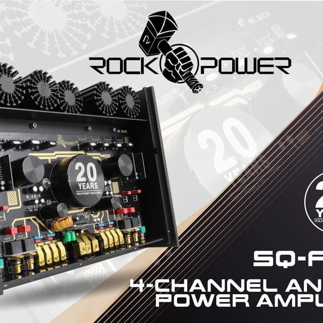 ROCKPOWER SQ FOUR | Ampli khuếch đại công suất mạnh mẽ RMS Power 4Ω: 4 x180W