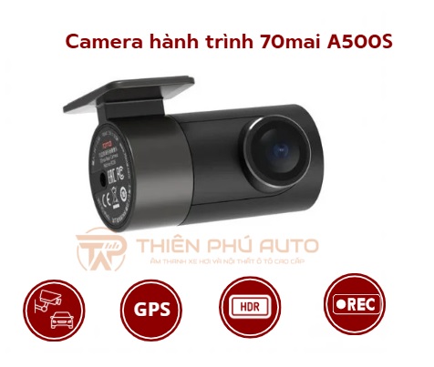 Camera hành trình 70mai A500S| Cam trước 1944P - Sau 1080P