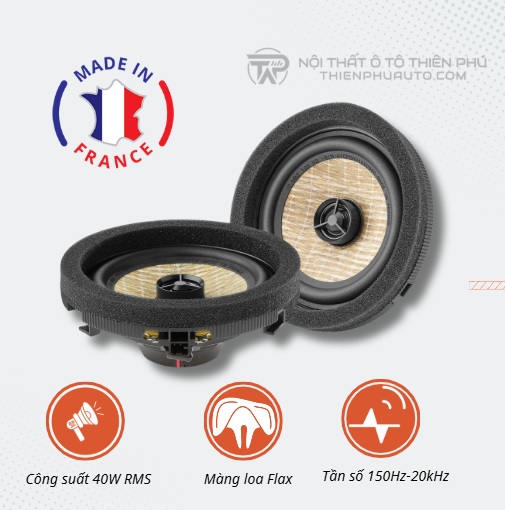 Loa ô tô Focal IC MBZ 100 V2 | Đồng trục 2 way - thay loa zin xe Mercedes