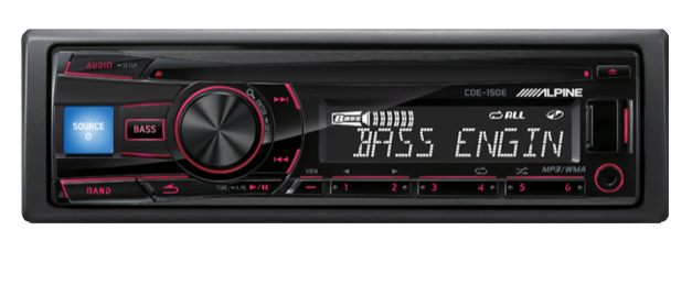Alpine  CDE-150E - Đầu phát nhạc có bộ lọc điều chỉnh âm thanh 3 băng tần