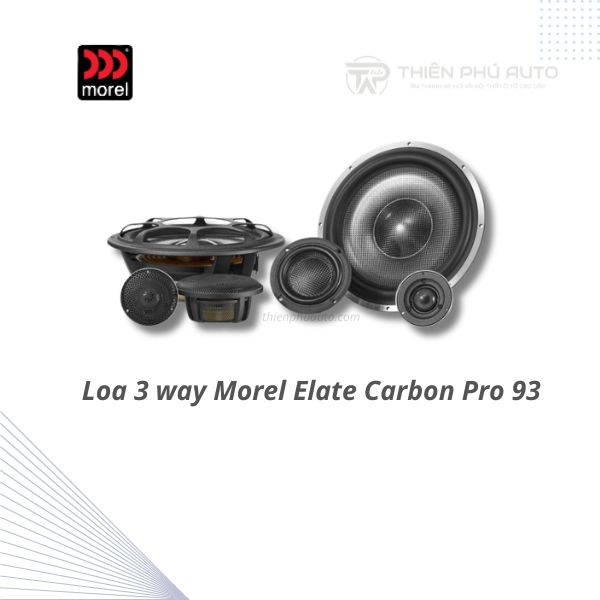 Morel Elate Carbon Pro 93 -  Loa cánh ô tô, phân tần 3 way, 30-25khz, 180/1000w, 87db