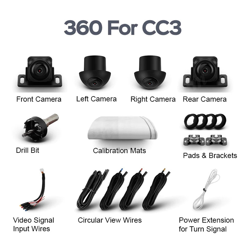 Vietmap camera 360 - Mắt Camera Teyes 360 thay lắp cho màn CC3 có modul hoặc bị hỏng cam