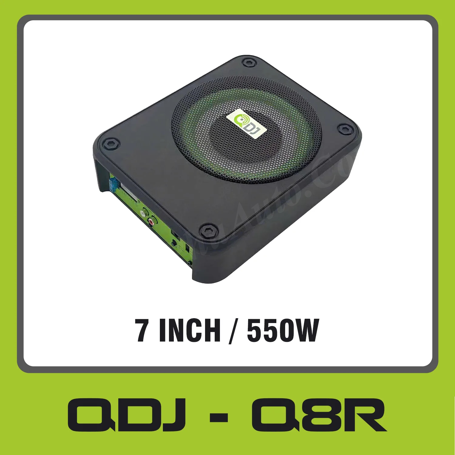 QDJ - Q8A - Loa sub ô tô gầm ghế, Class AB, 85/550w, 20-150hz, 7 inch cắm zin